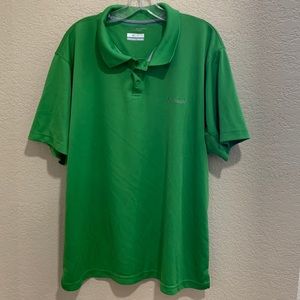 Bright green Columbia Omni Shade Men’s Polo XXL